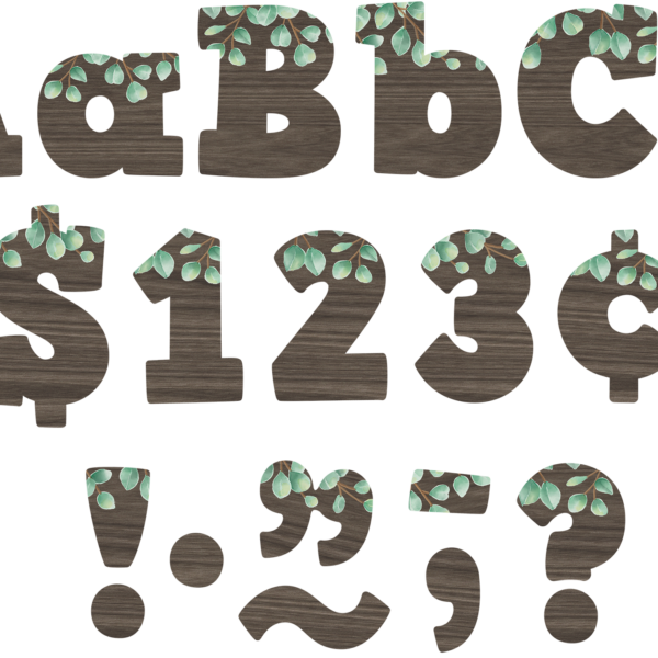 Eucalyptus 4" Bold Block Letters Combo Pack