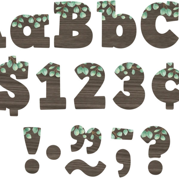 Eucalyptus 4" Bold Block Letters Combo Pack