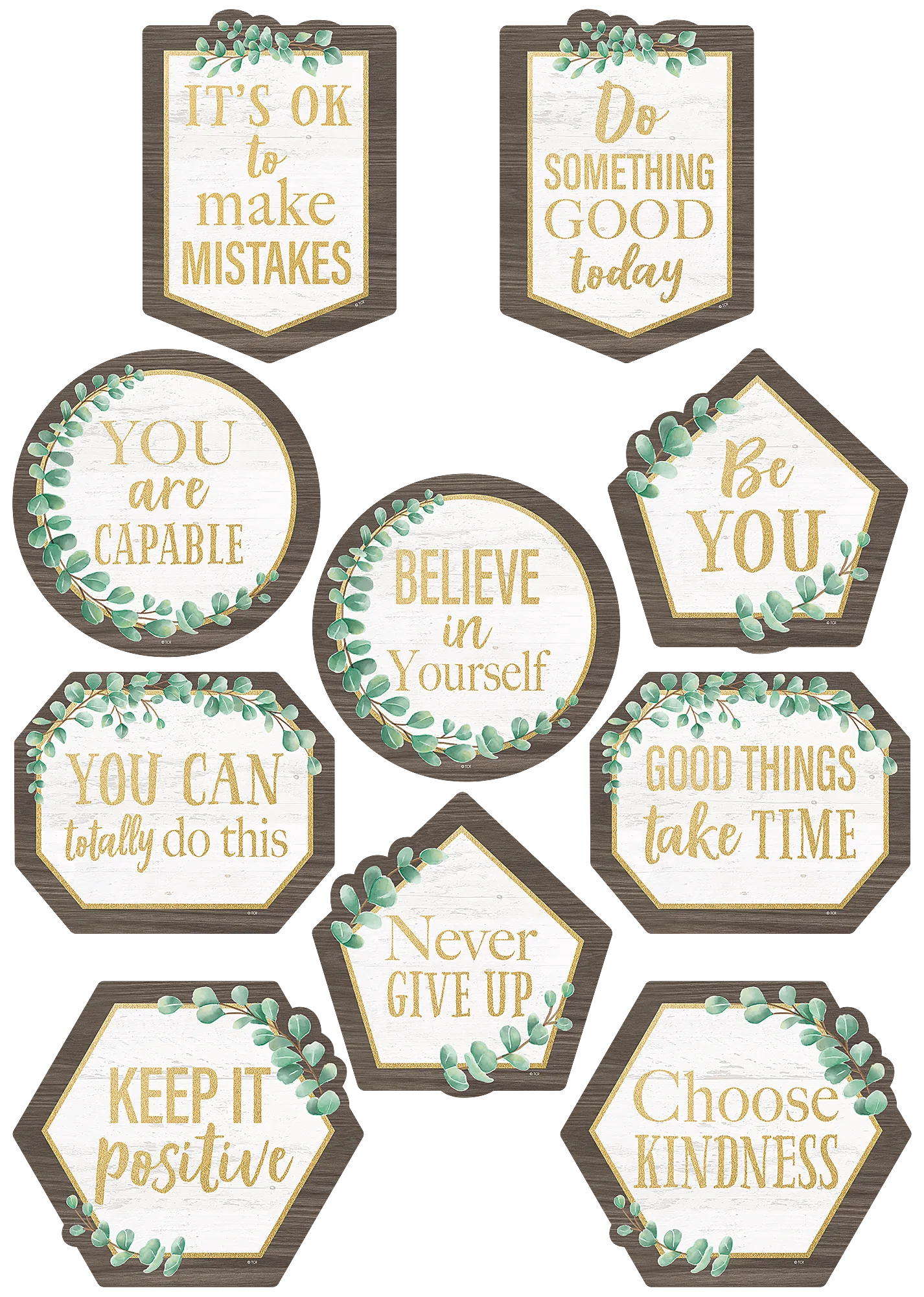 Eucalyptus Positive Sayings Accents