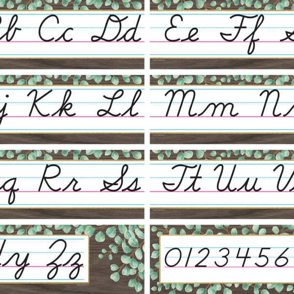 Eucalyptus Cursive Mini Bulletin Board