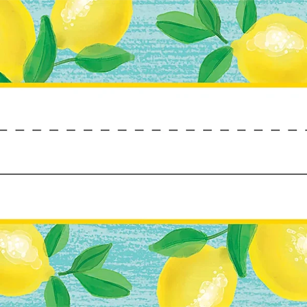 Lemon Zest Flat Name Plates