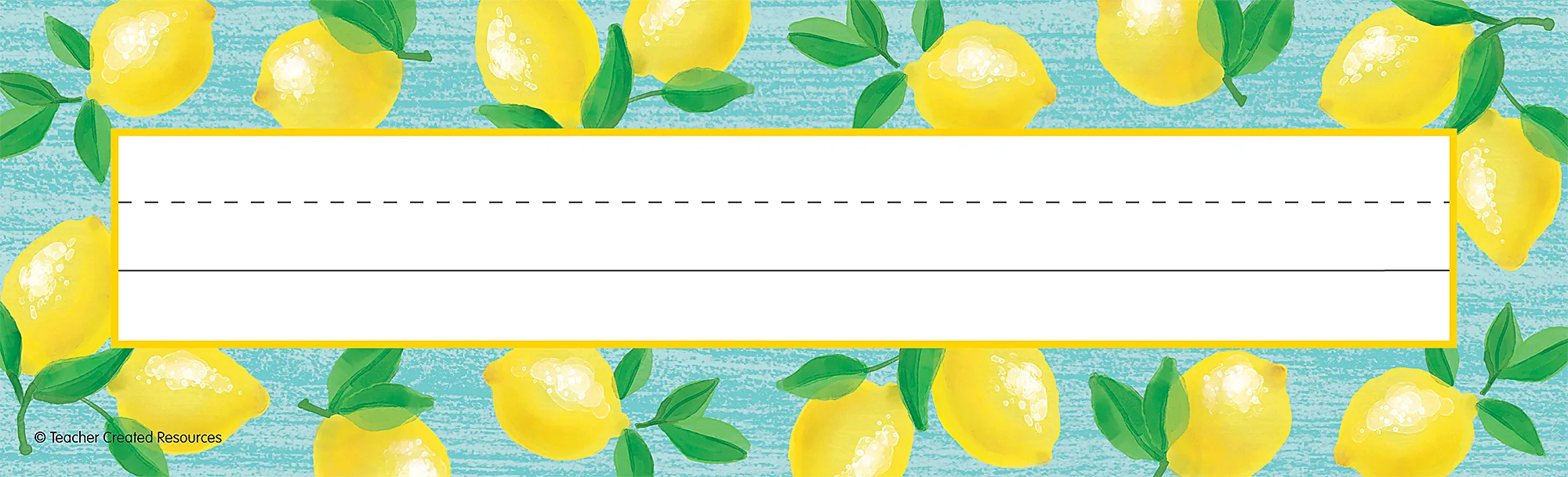 Lemon Zest Flat Name Plates