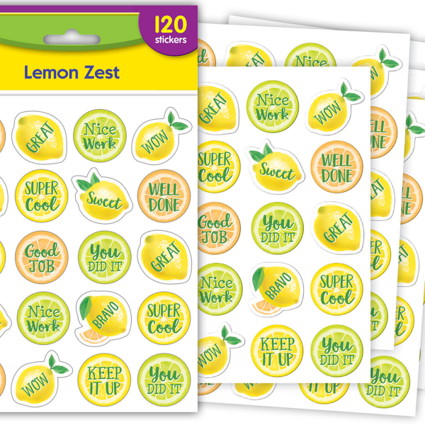 Lemon Zest Stickers