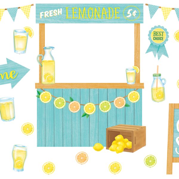 Lemon Zest Lemonade Stand Bulletin Board