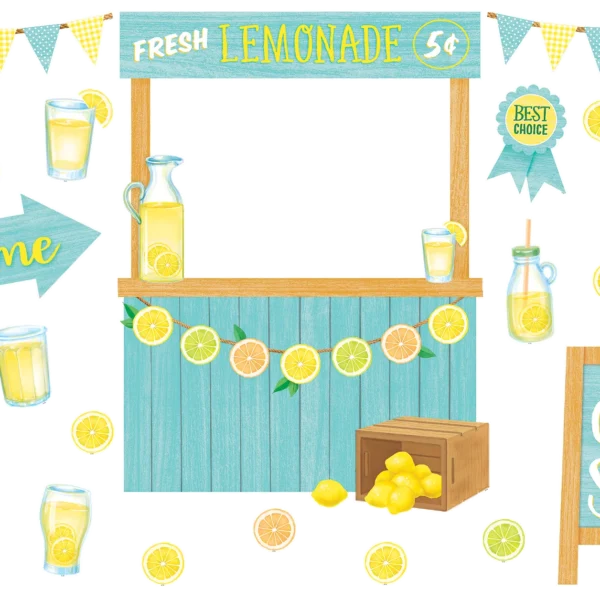 Lemon Zest Lemonade Stand Bulletin Board