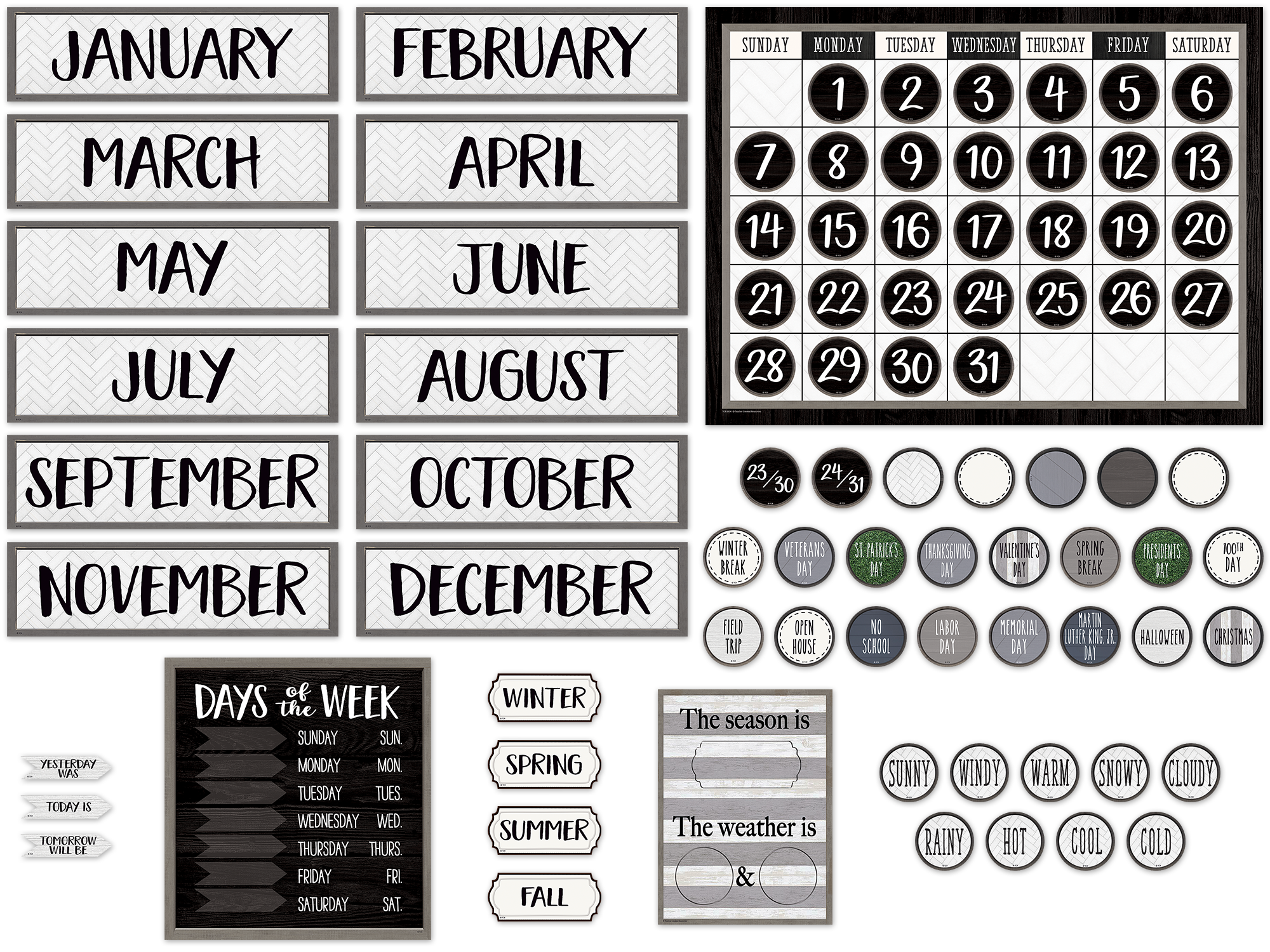 Modern Farmhouse Calendar Bulletin Board - Image 2