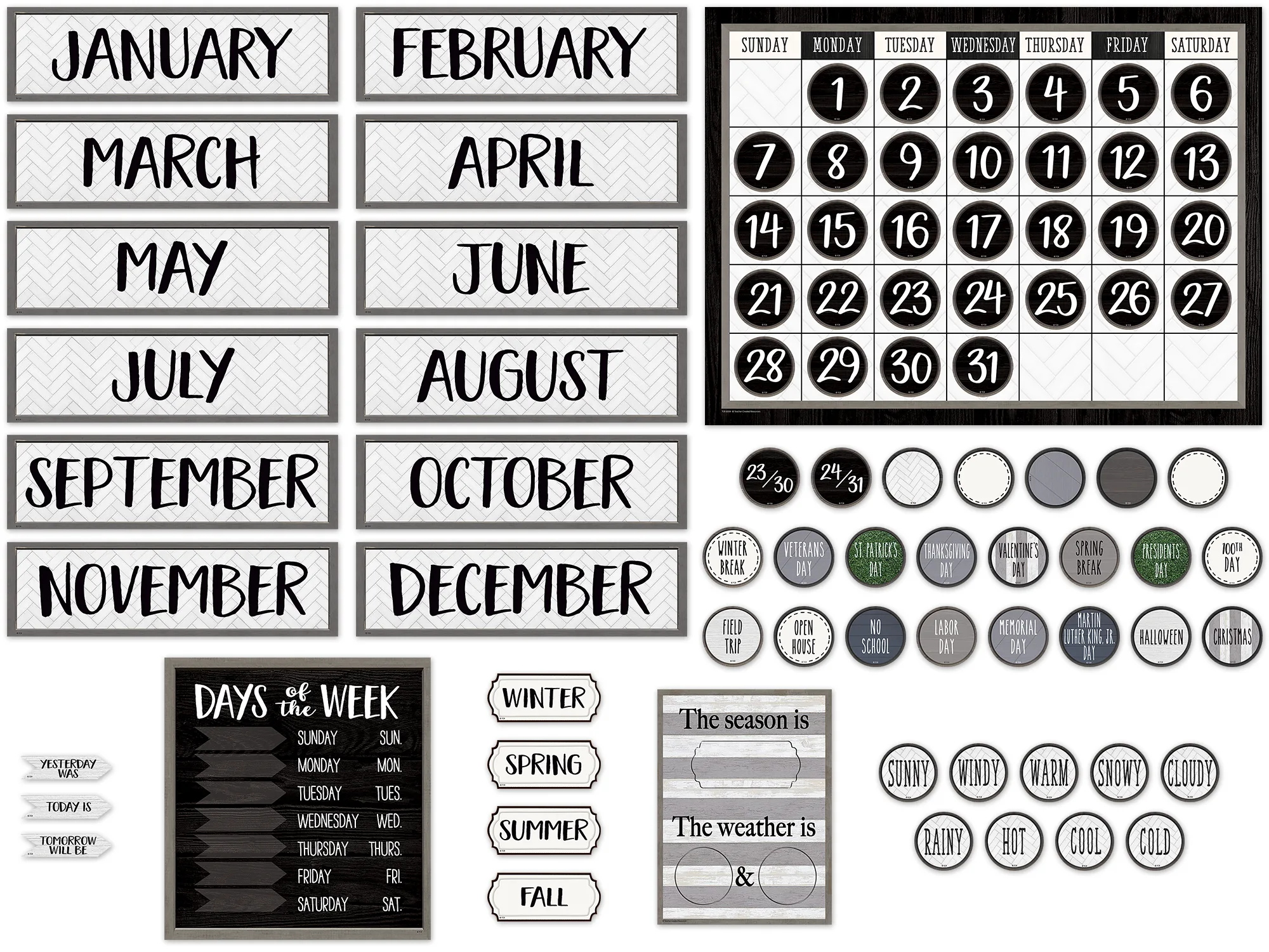 Modern Farmhouse Calendar Bulletin Board - Image 2