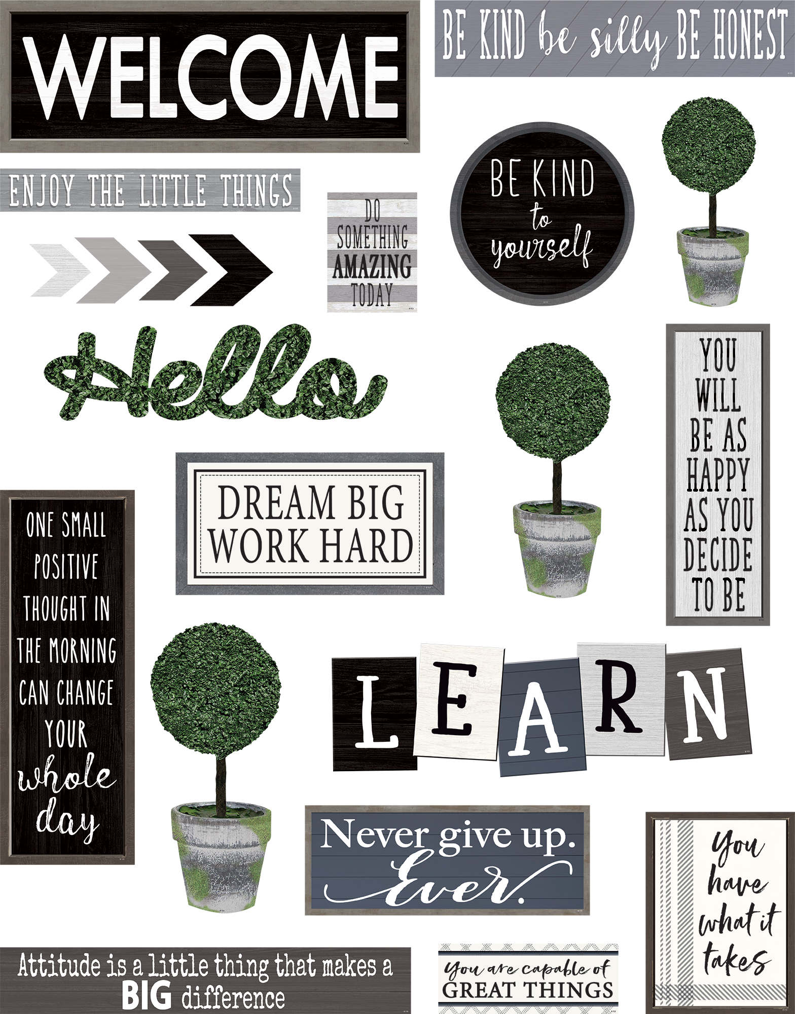 Modern Farmhouse Wall Décor Bulletin Boar