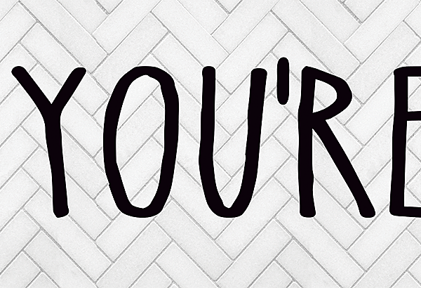 Modern Farmhouse Yay! You're Here! Bann
