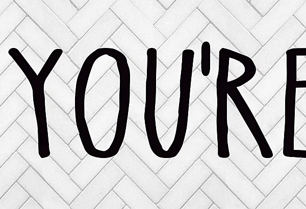 Modern Farmhouse Yay! You're Here! Bann