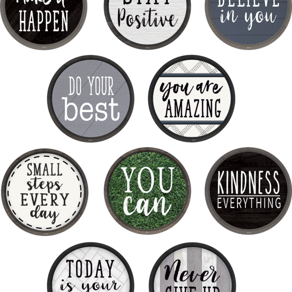 Modern Farmhouse Positive Sayings Accents