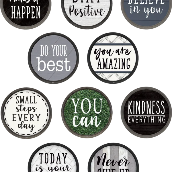 Modern Farmhouse Positive Sayings Accents