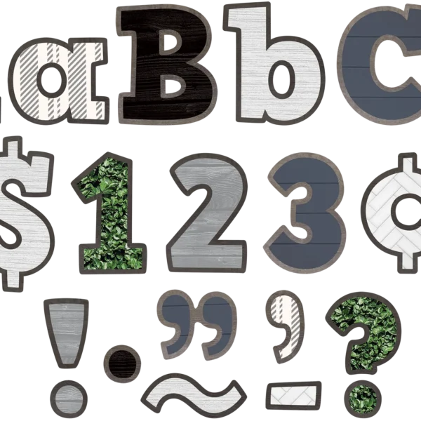 Modern Farmhouse Bold Block 4" Letters Combo Pack