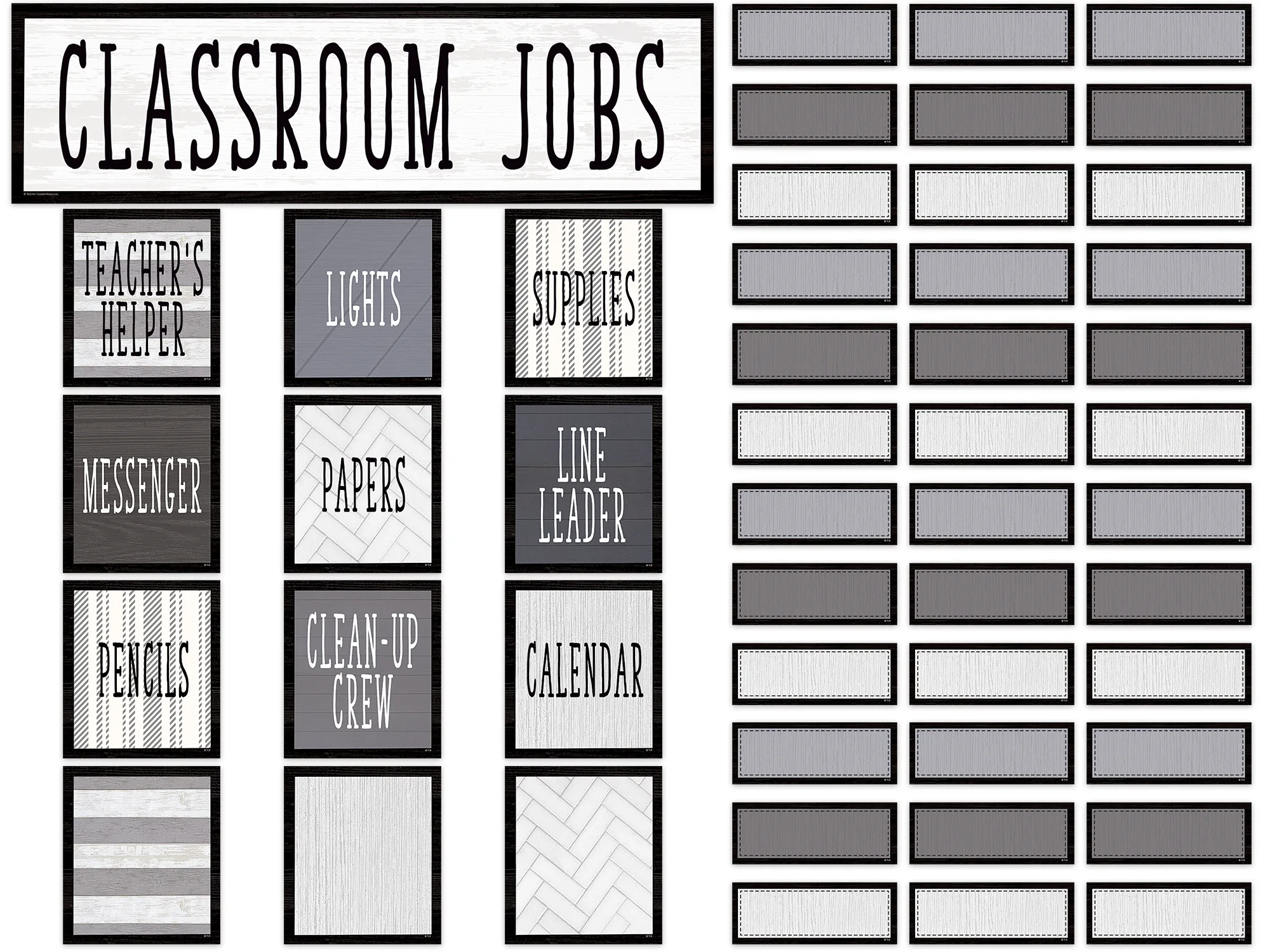 Modern Farmhouse Classroom Jobs Mini Bulletin Board - Image 2