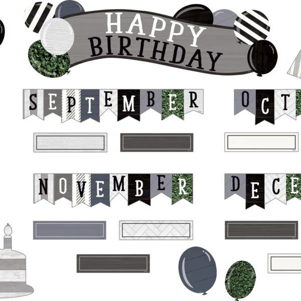 Modern Farmhouse Happy Birthday Mini Bulletin Board
