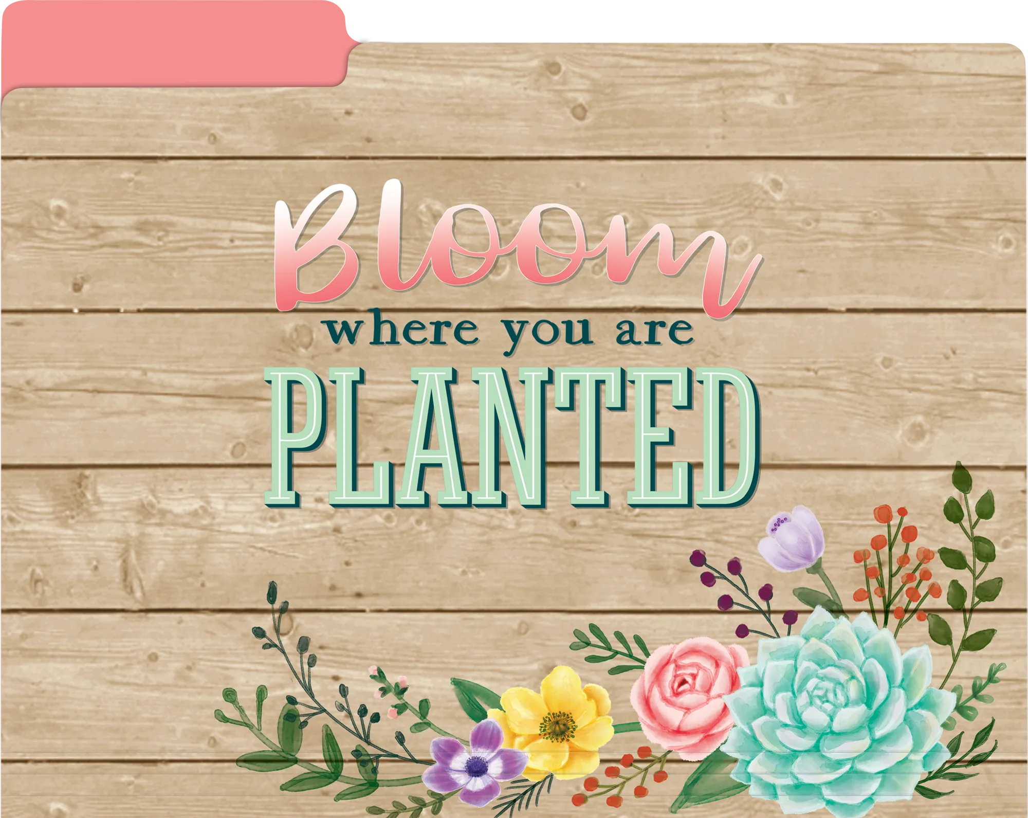 Rustic Bloom File Folders - Image 2