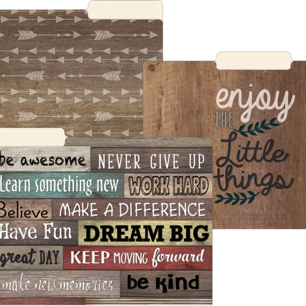 Farmhouse Chic File Folders