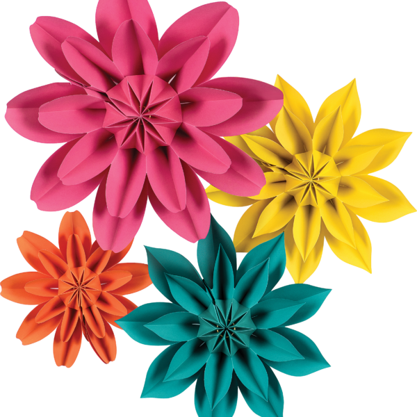 Beautiful Brights Paper Flowers