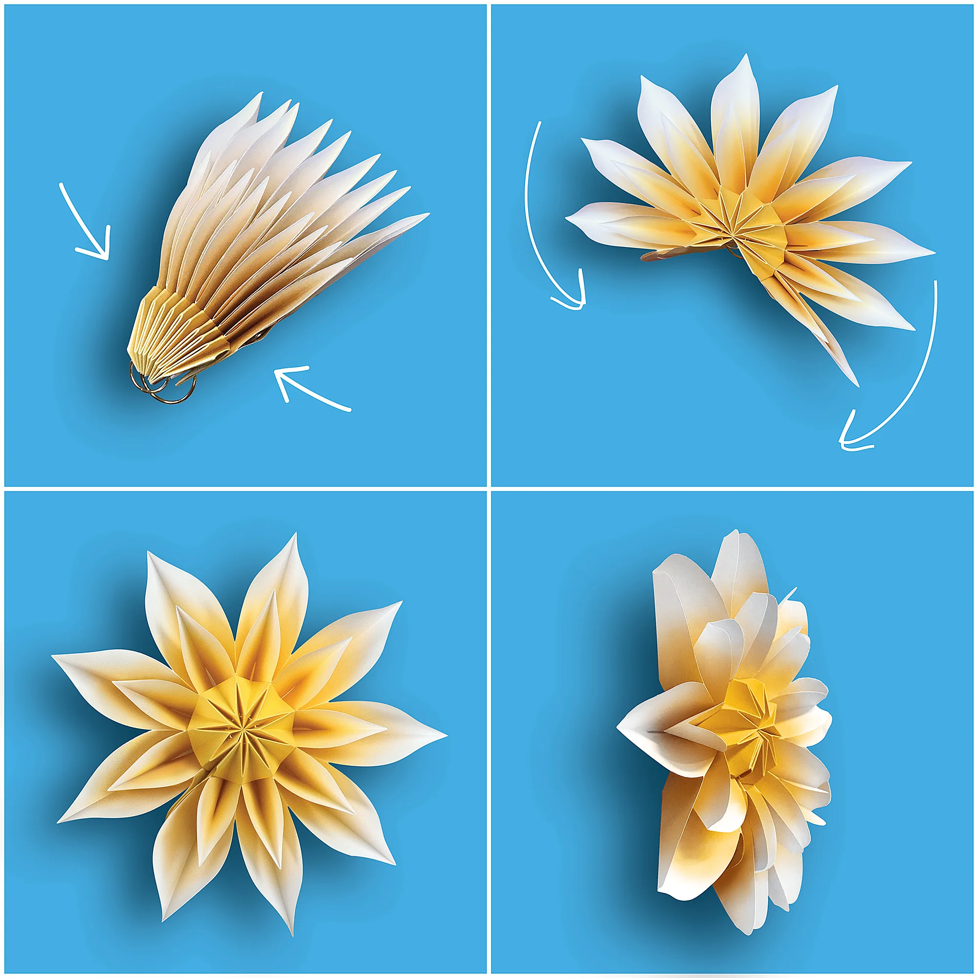 Floral Sunshine Paper Flowers - Image 2
