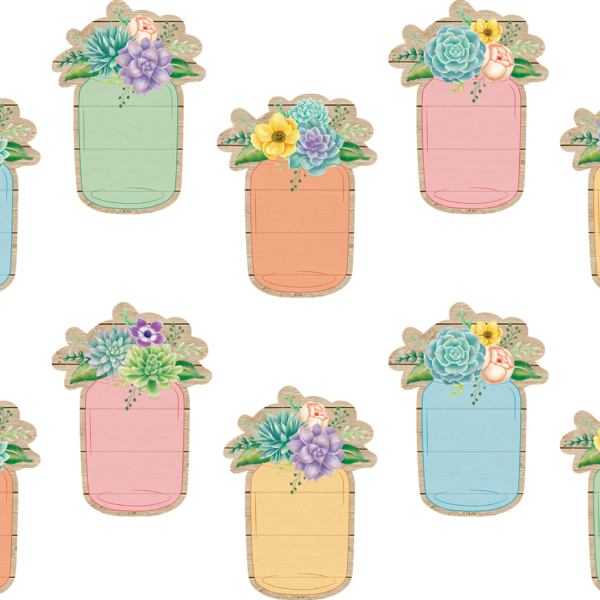 Rustic Bloom Mason Jars Accents