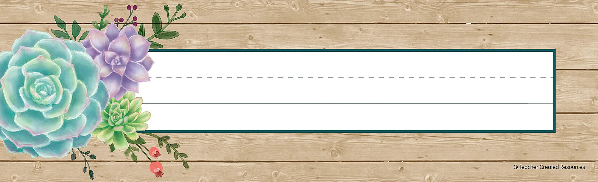 Rustic Bloom Flat Name Plates