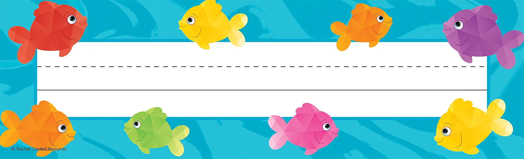 Colorful Fish Flat Name Plates