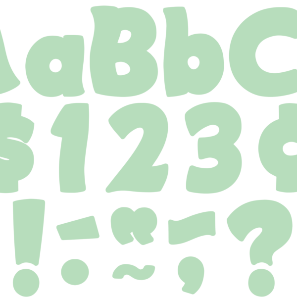 Mint Green Funtastic 4" Letters Combo Pack