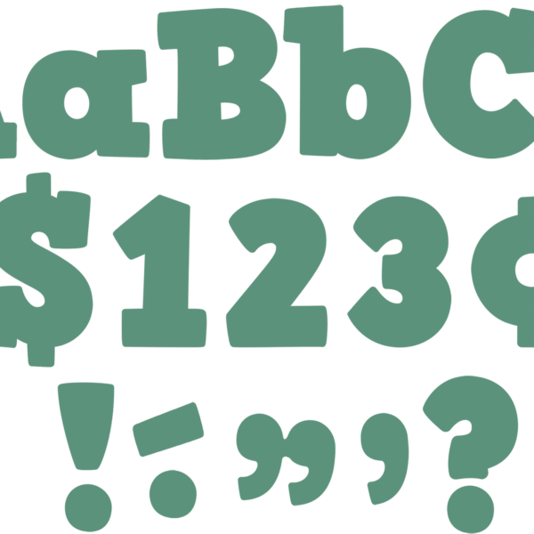 Eucalyptus Green 4" Bold Block Letters Combo Pack