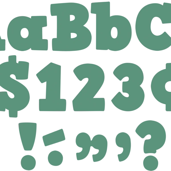 Eucalyptus Green 4" Bold Block Letters Combo Pack