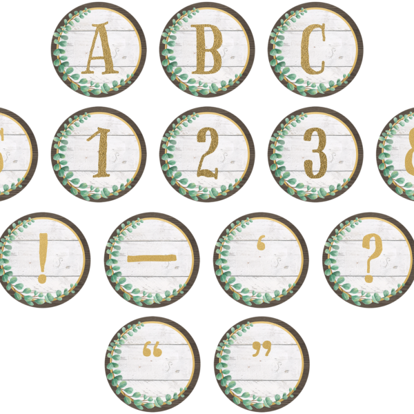 Eucalyptus Circle Letters