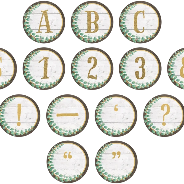 Eucalyptus Circle Letters