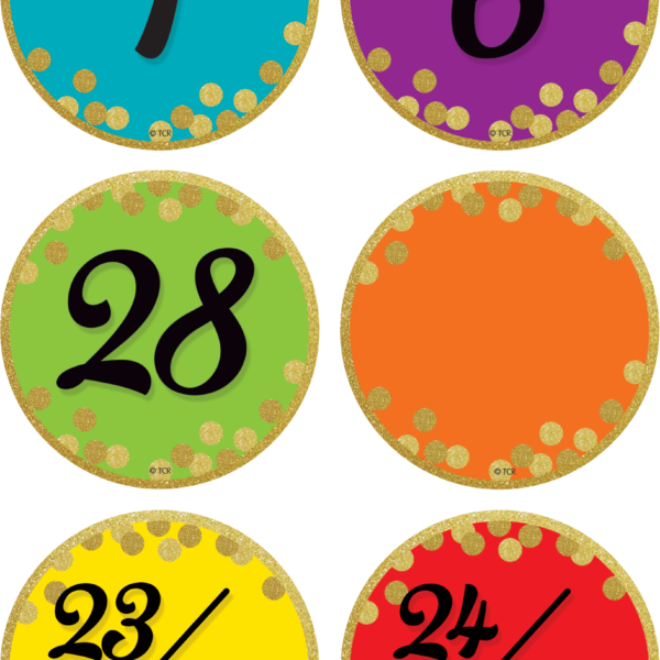 Confetti Colorful Calendar Days