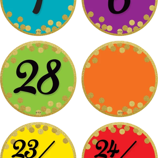 Confetti Colorful Calendar Days