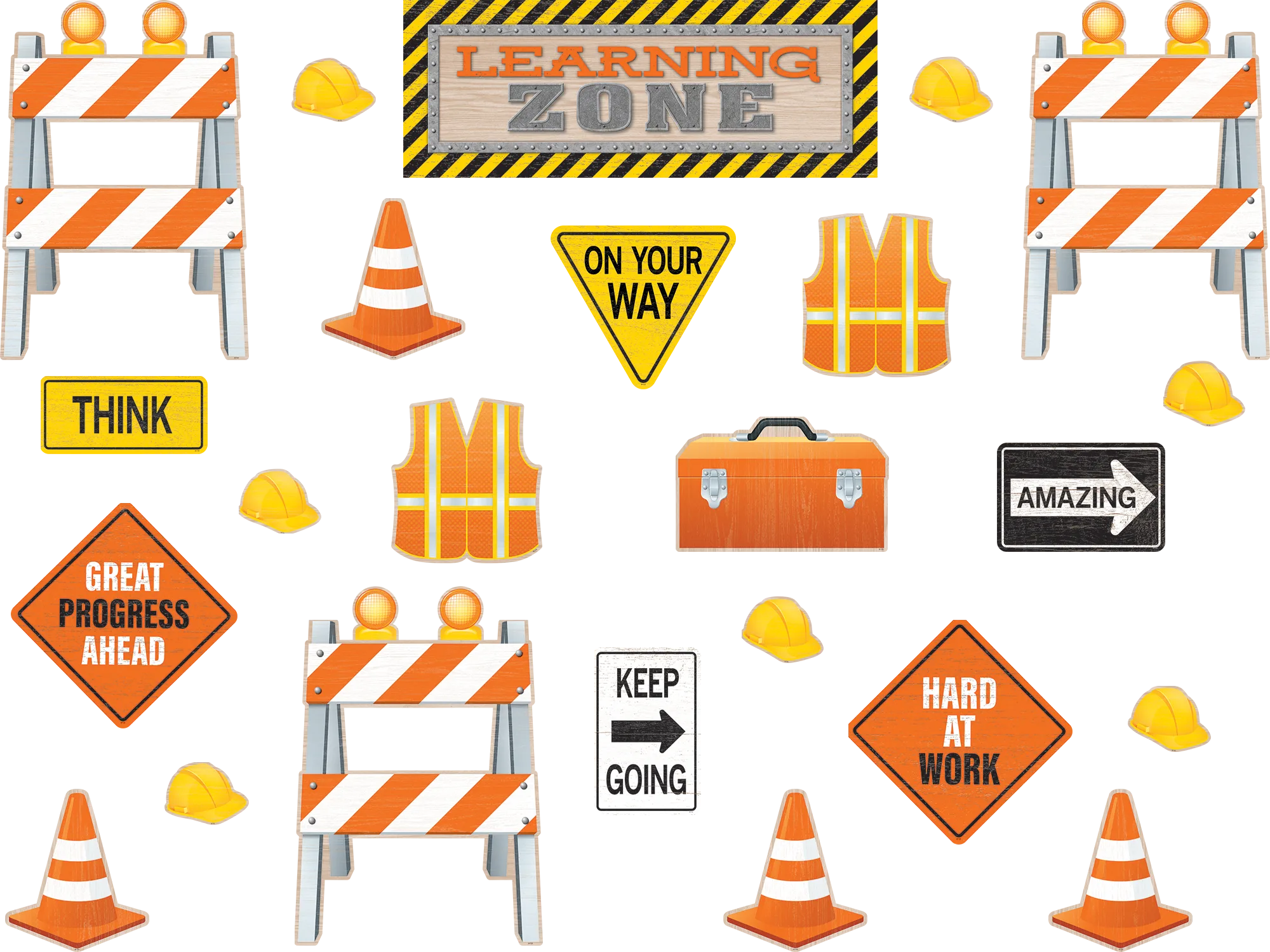 Under Construction Learning Zone Bulletin Board