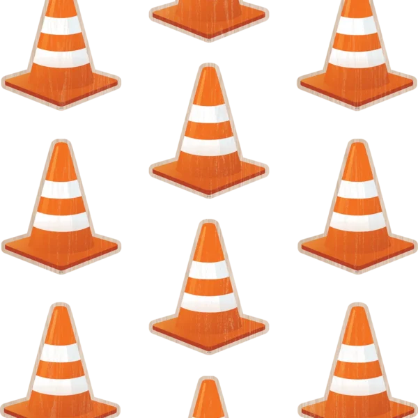 Under Construction Cones Accents