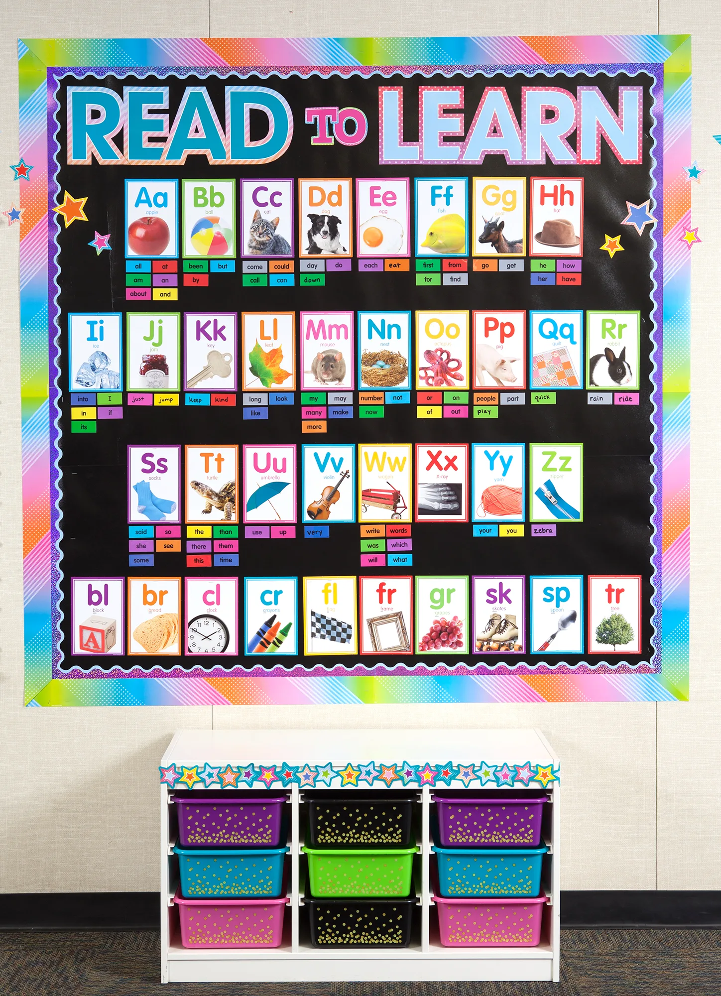 Colorful Photo Alphabet Cards Bulletin Board - Image 2