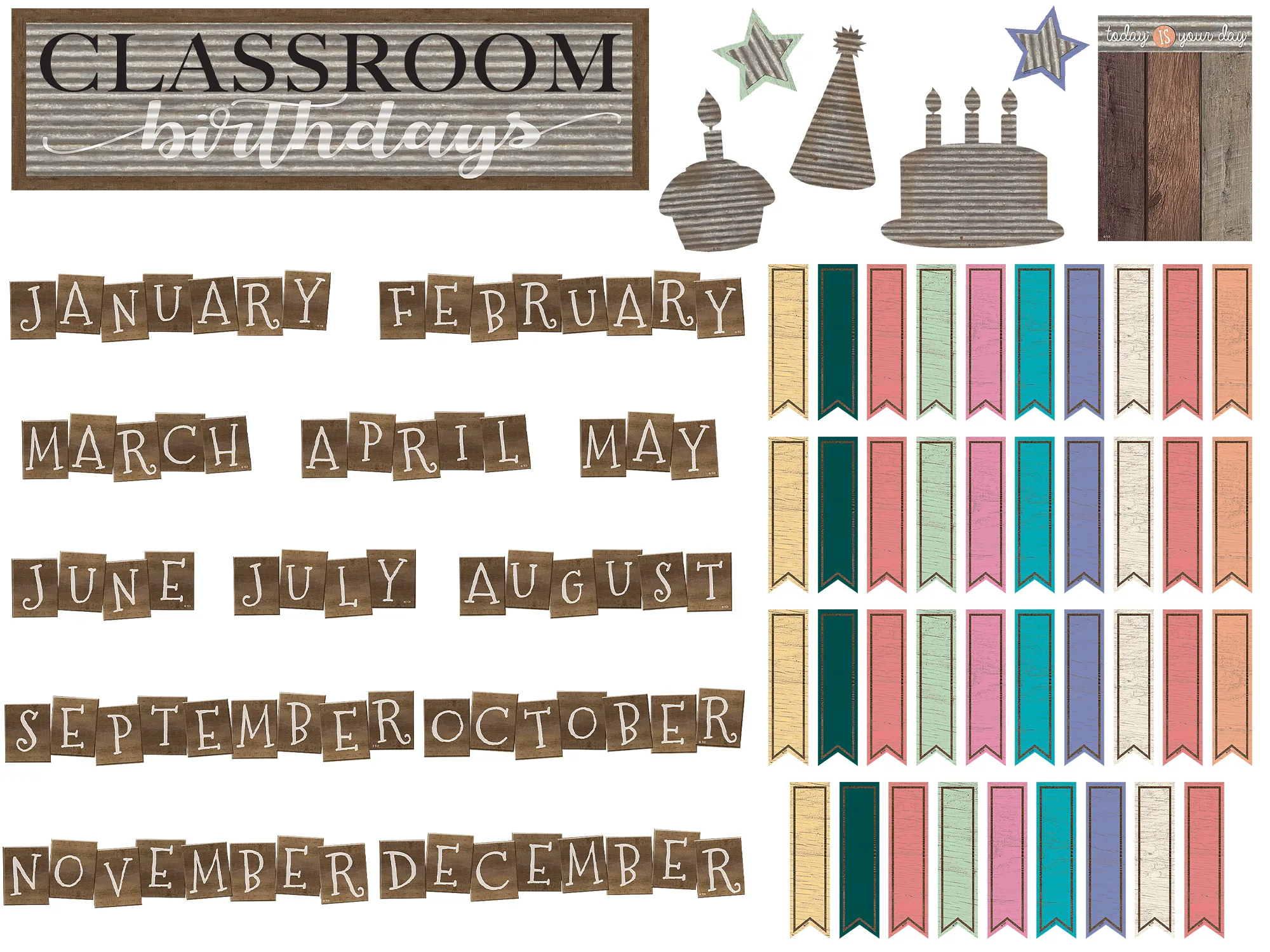 Home Sweet Classroom Birthdays Mini Bulletin Board - Image 2