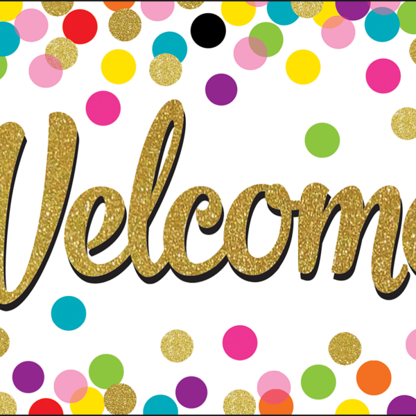 Confetti Welcome Postcards