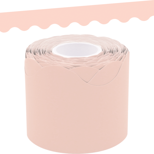Blush Scalloped Rolled Border Trim