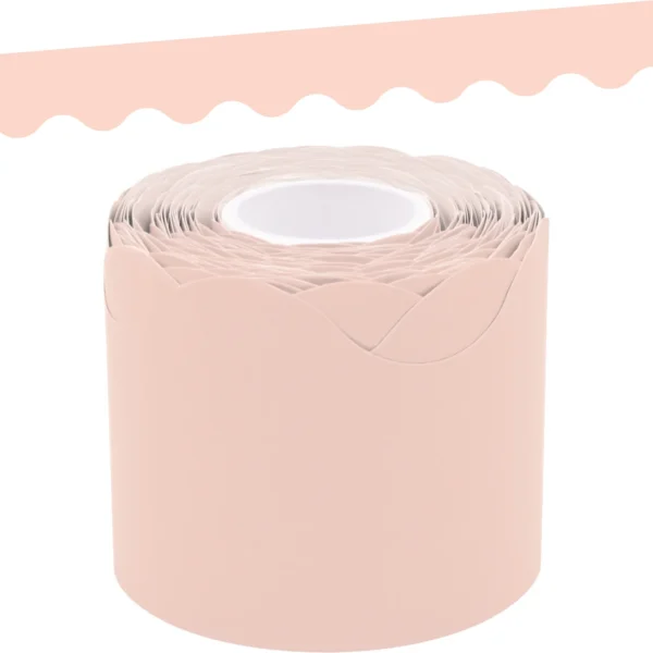 Blush Scalloped Rolled Border Trim