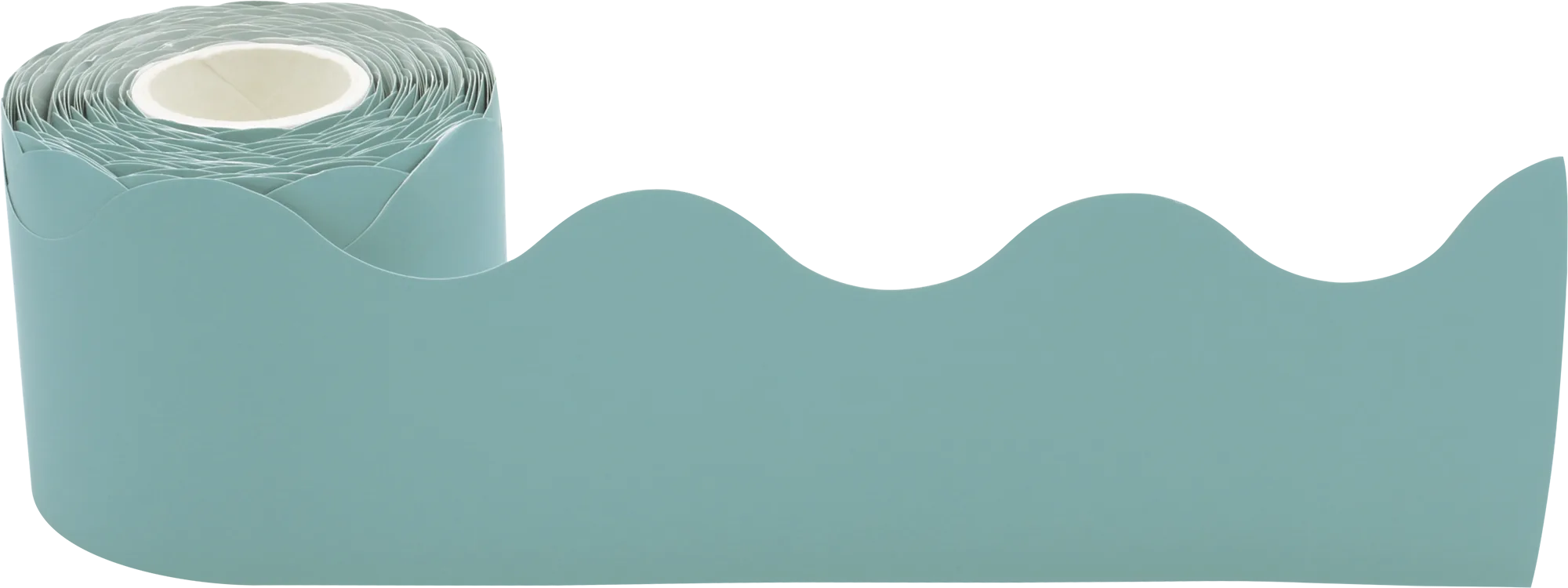 Calming Blue Scalloped Rolled Border Trim - Image 2
