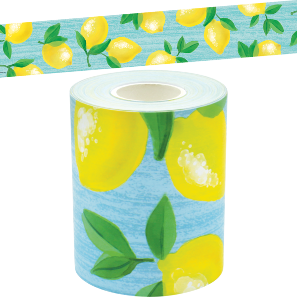 Lemon Zest Straight Rolled Border Trim