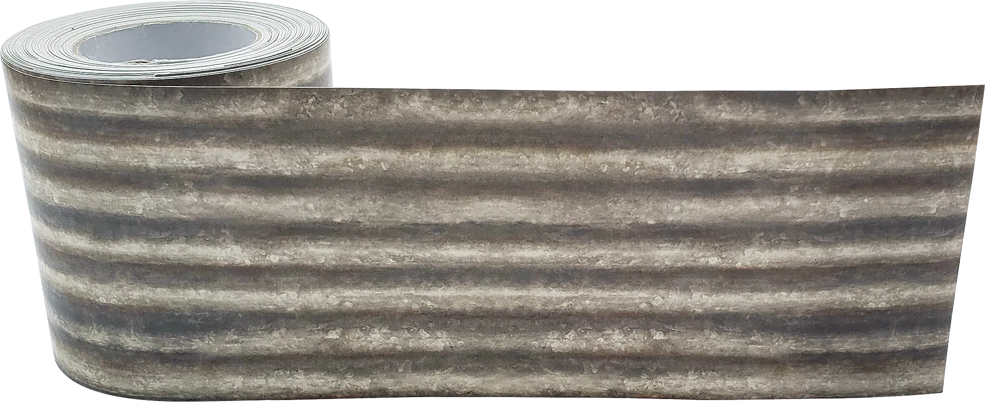 Corrugated Metal Straight Rolled Border Trim - Image 2