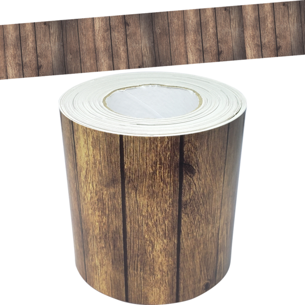 Dark Wood Straight Rolled Border Trim