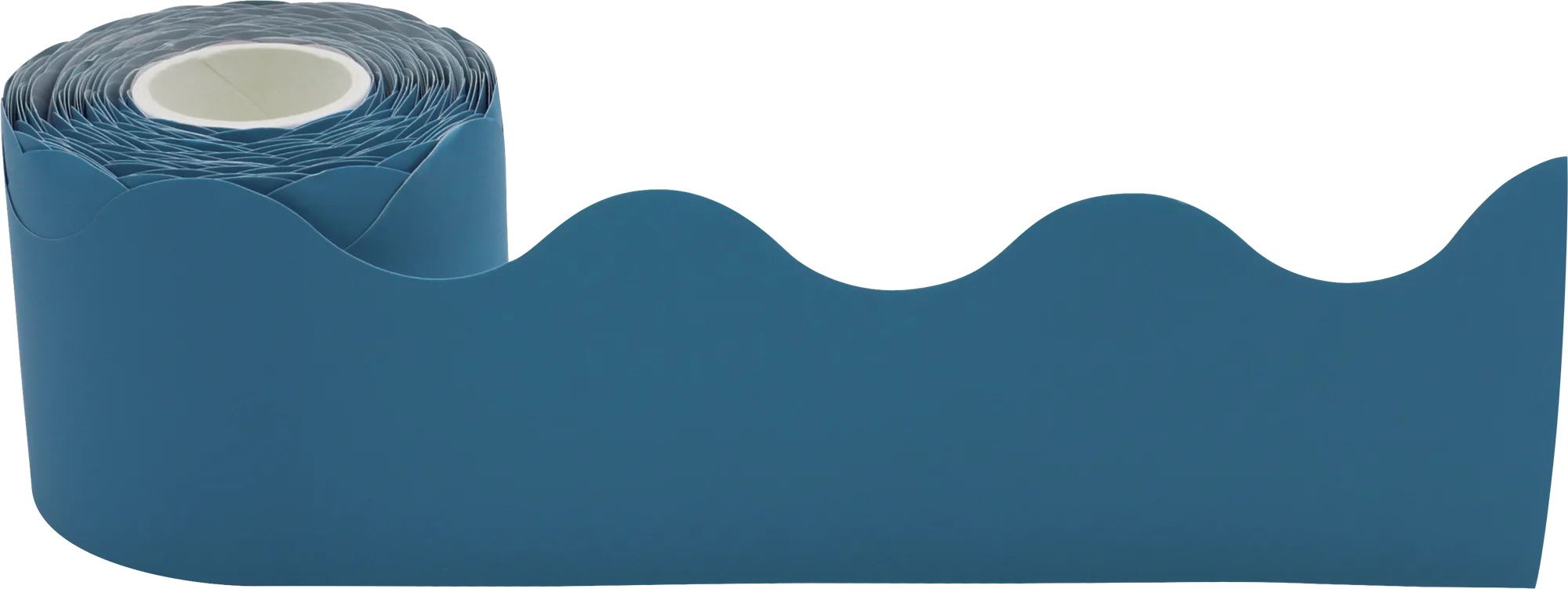 Slate Blue Scalloped Rolled Border Trim - Image 2