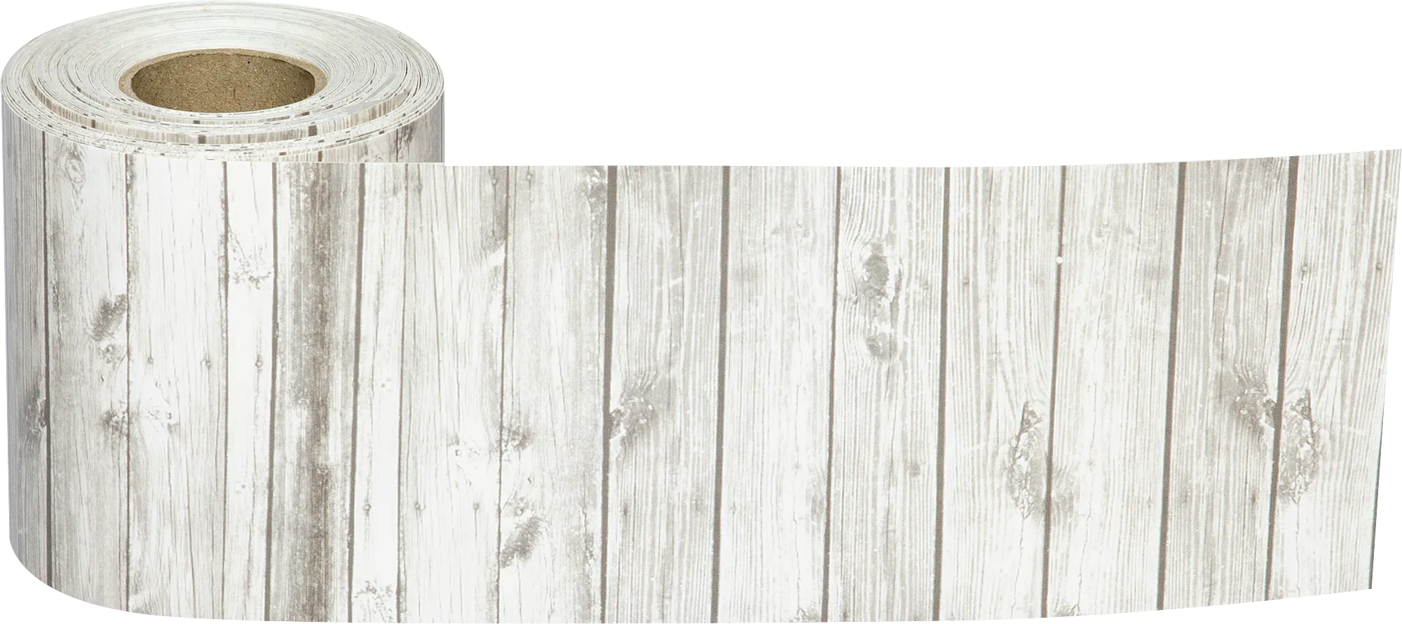 White Wood Straight Rolled Border Trim - Image 2