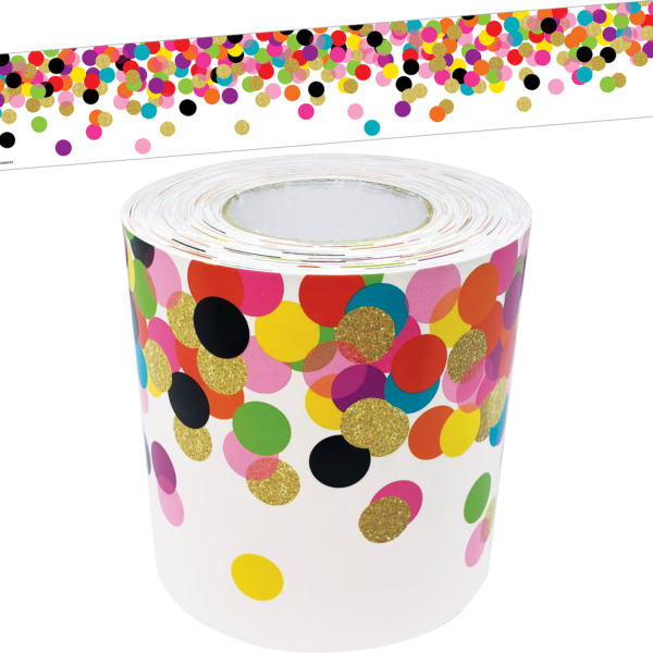 Confetti Straight Rolled Border Trim