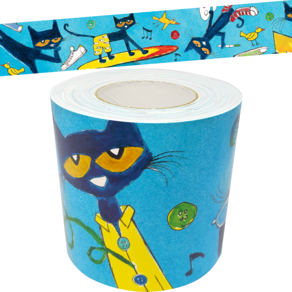 Pete the Cat Straight Rolled Border Tri