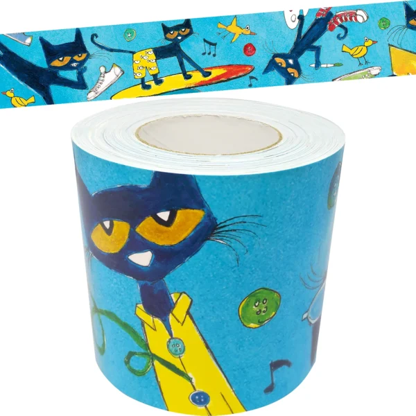 Pete the Cat Straight Rolled Border Tri