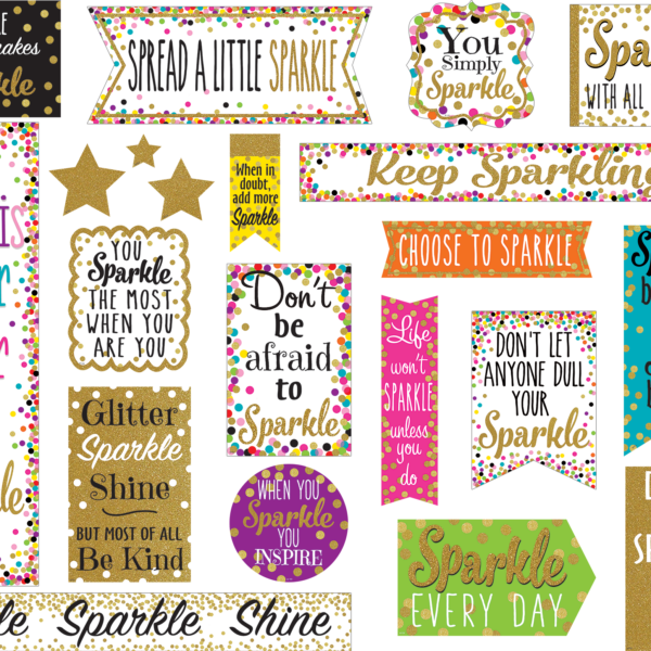 Confetti Sparkle and Shine Mini Bulletin Board